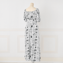 Load image into Gallery viewer, Corset one-piece dress(Newspaper)
