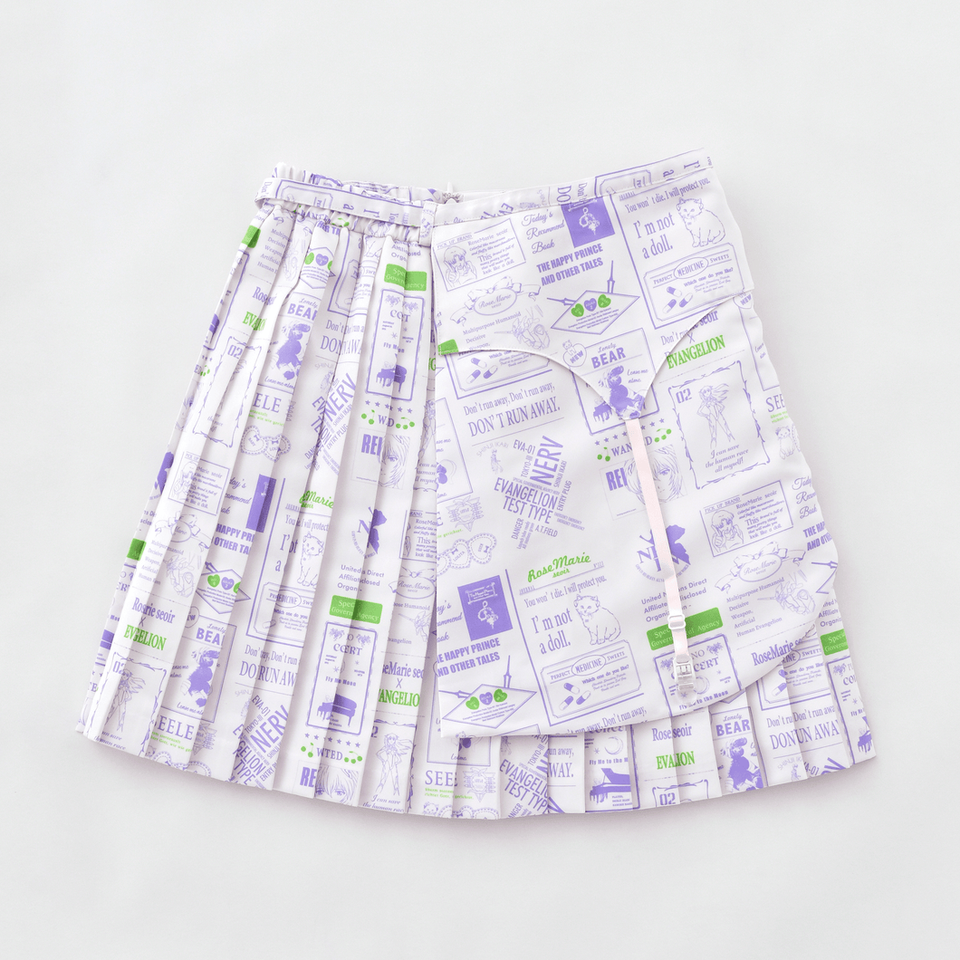 garter pleats skirt/pink（短裙）